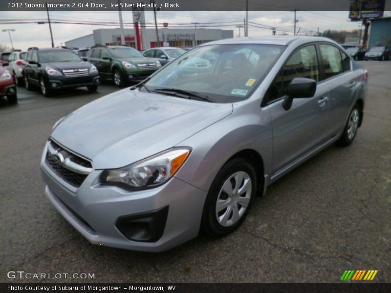 Ice Silver Metallic / Black 2012 Subaru Impreza 2.0i 4 Door
