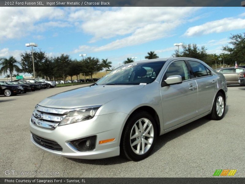 Ingot Silver Metallic / Charcoal Black 2012 Ford Fusion SEL