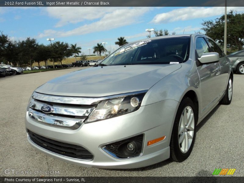 Ingot Silver Metallic / Charcoal Black 2012 Ford Fusion SEL