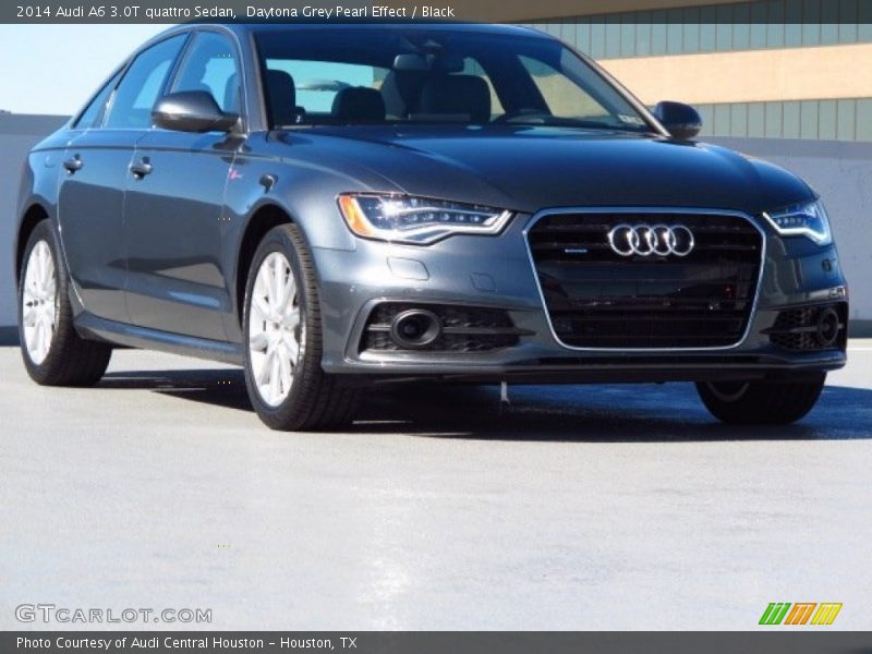 Daytona Grey Pearl Effect / Black 2014 Audi A6 3.0T quattro Sedan