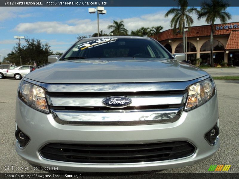 Ingot Silver Metallic / Charcoal Black 2012 Ford Fusion SEL