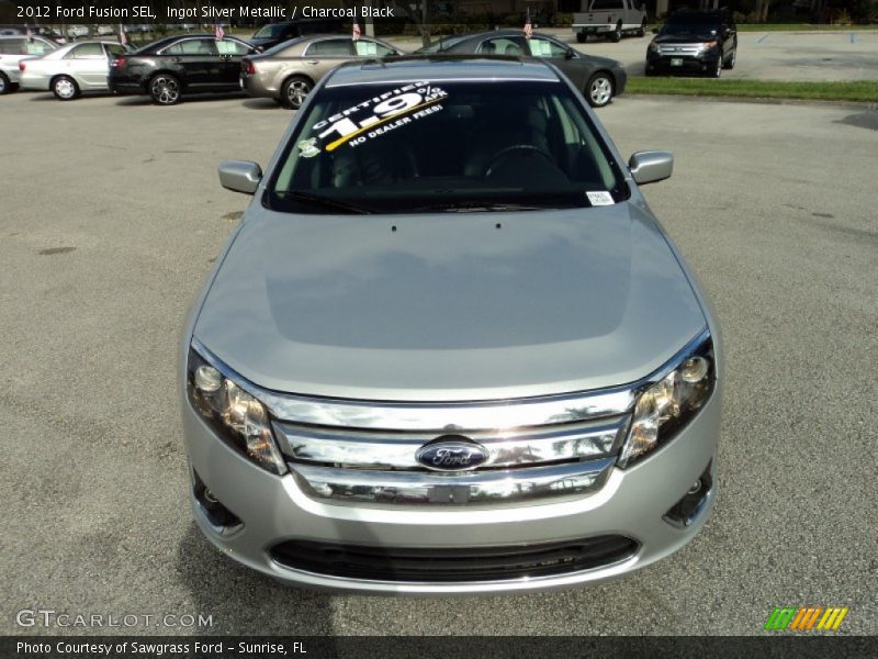 Ingot Silver Metallic / Charcoal Black 2012 Ford Fusion SEL