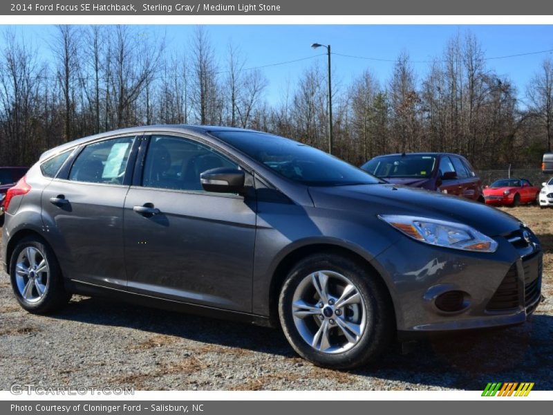 Sterling Gray / Medium Light Stone 2014 Ford Focus SE Hatchback