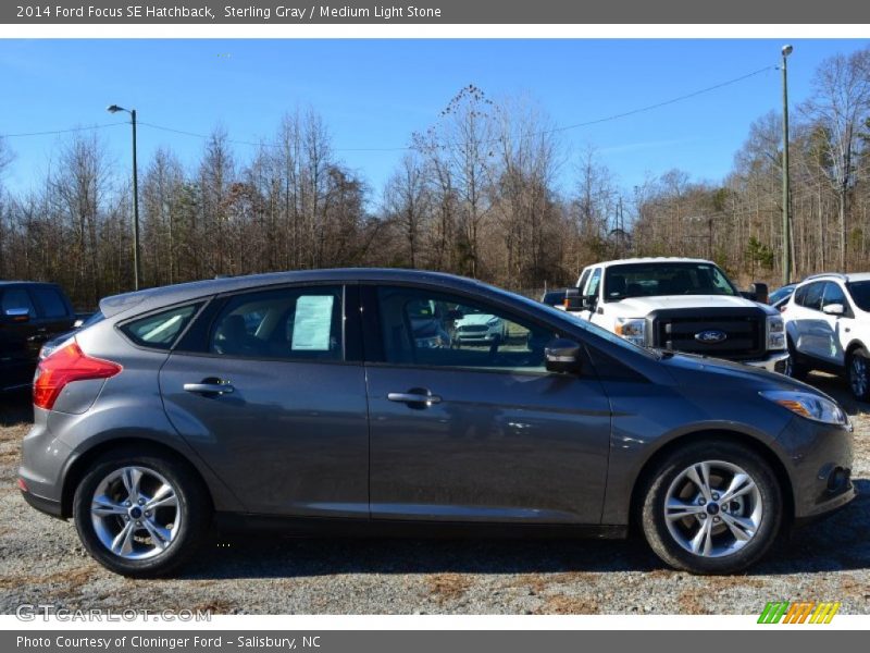 Sterling Gray / Medium Light Stone 2014 Ford Focus SE Hatchback