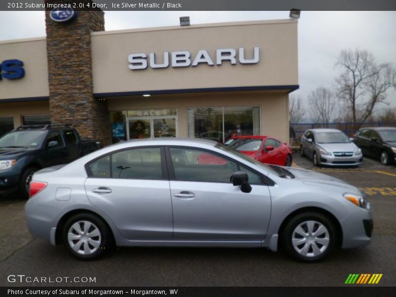 Ice Silver Metallic / Black 2012 Subaru Impreza 2.0i 4 Door