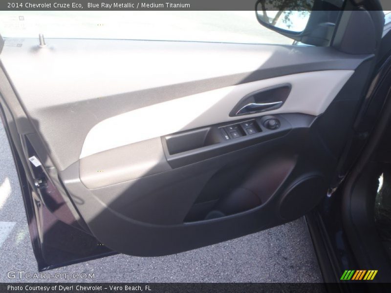 Blue Ray Metallic / Medium Titanium 2014 Chevrolet Cruze Eco