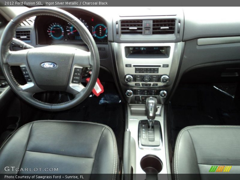 Ingot Silver Metallic / Charcoal Black 2012 Ford Fusion SEL