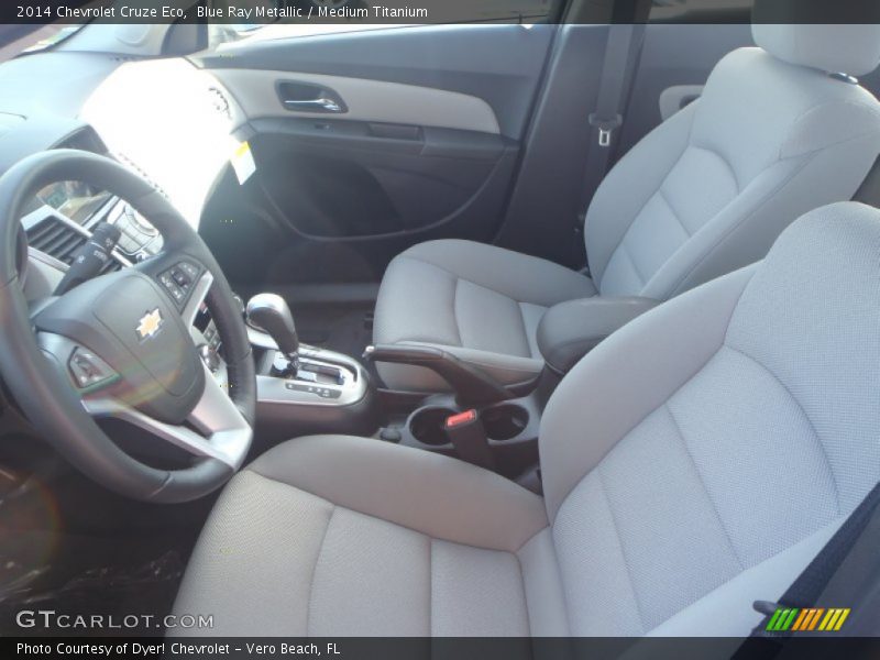 Blue Ray Metallic / Medium Titanium 2014 Chevrolet Cruze Eco