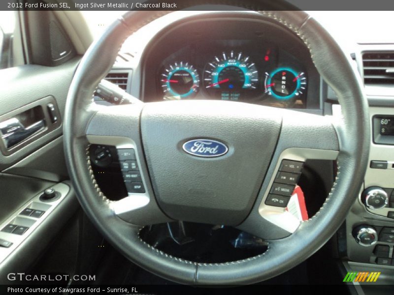 Ingot Silver Metallic / Charcoal Black 2012 Ford Fusion SEL