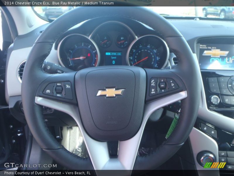 Blue Ray Metallic / Medium Titanium 2014 Chevrolet Cruze Eco