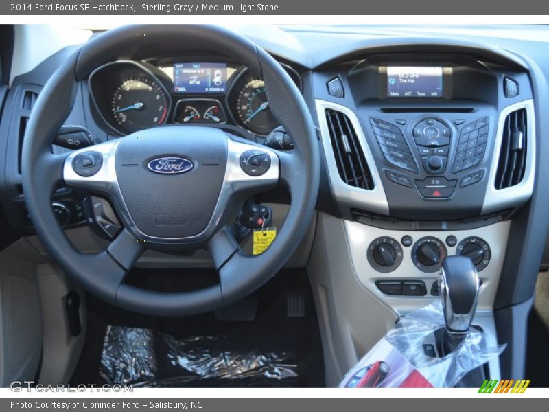 Sterling Gray / Medium Light Stone 2014 Ford Focus SE Hatchback