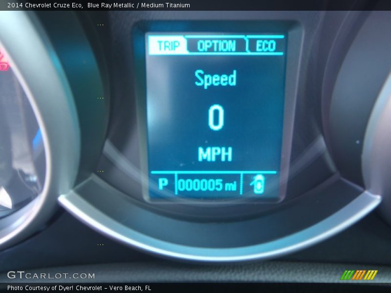 Blue Ray Metallic / Medium Titanium 2014 Chevrolet Cruze Eco