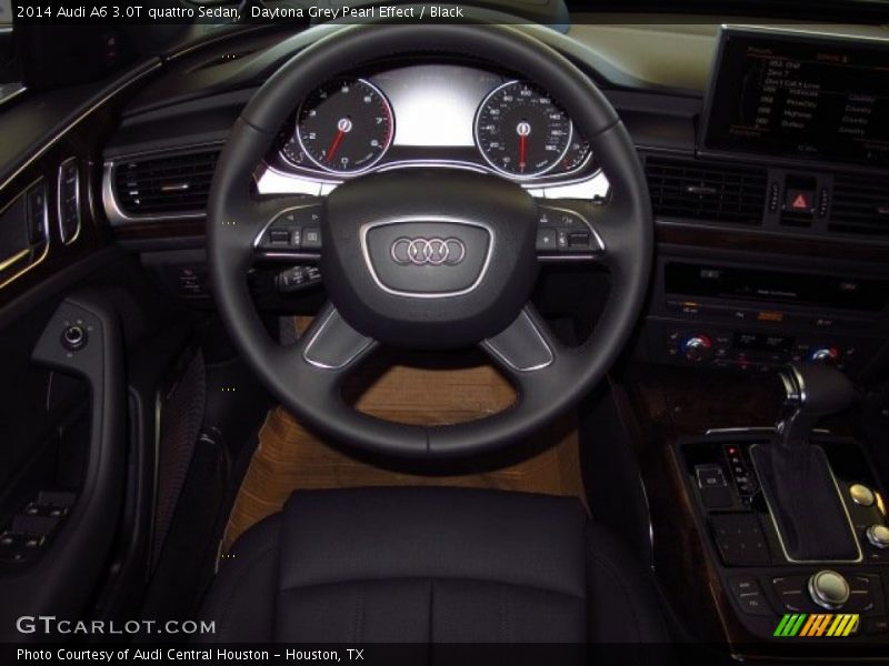 Daytona Grey Pearl Effect / Black 2014 Audi A6 3.0T quattro Sedan