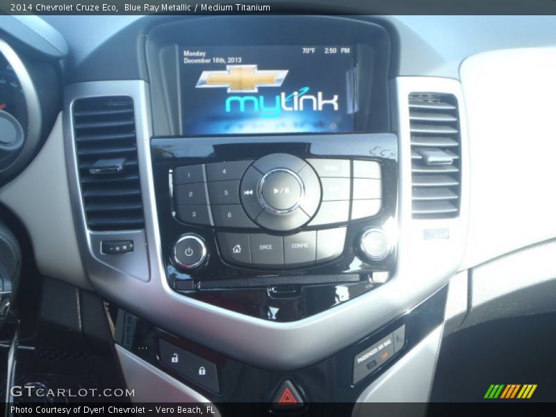 Blue Ray Metallic / Medium Titanium 2014 Chevrolet Cruze Eco