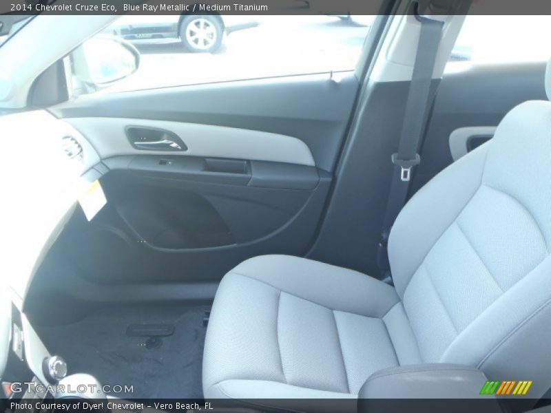 Blue Ray Metallic / Medium Titanium 2014 Chevrolet Cruze Eco
