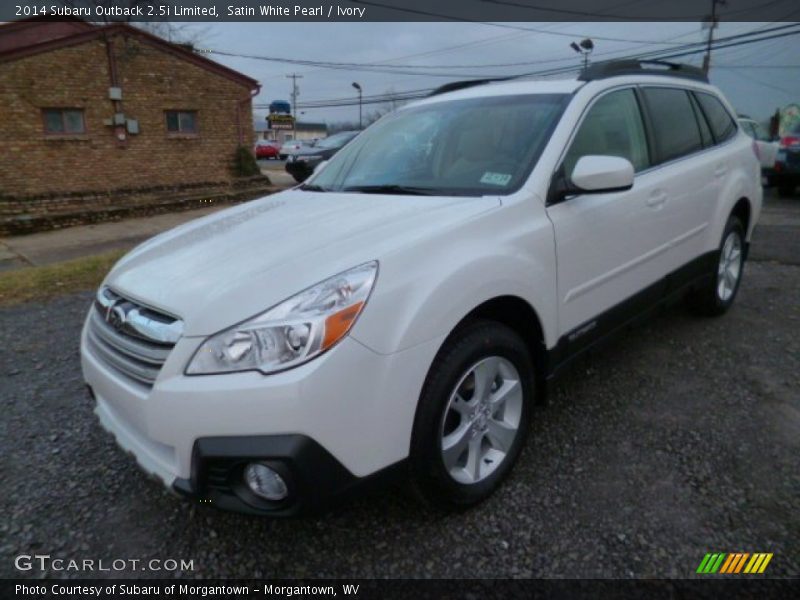 Satin White Pearl / Ivory 2014 Subaru Outback 2.5i Limited