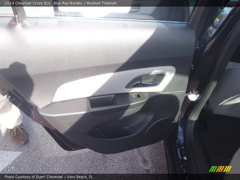 Blue Ray Metallic / Medium Titanium 2014 Chevrolet Cruze Eco