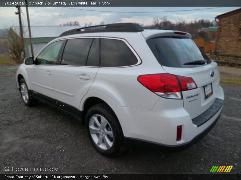 Satin White Pearl / Ivory 2014 Subaru Outback 2.5i Limited