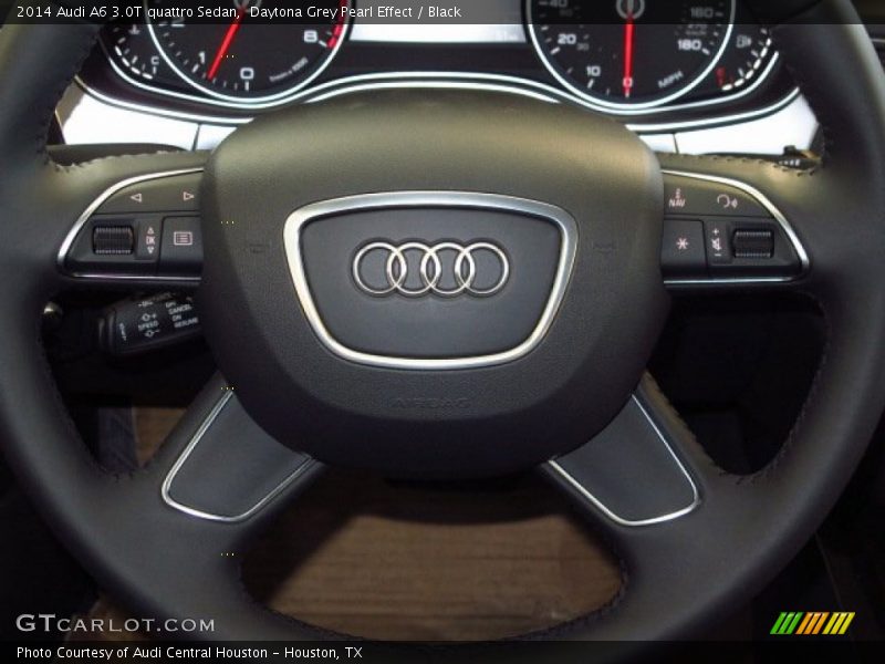 Daytona Grey Pearl Effect / Black 2014 Audi A6 3.0T quattro Sedan