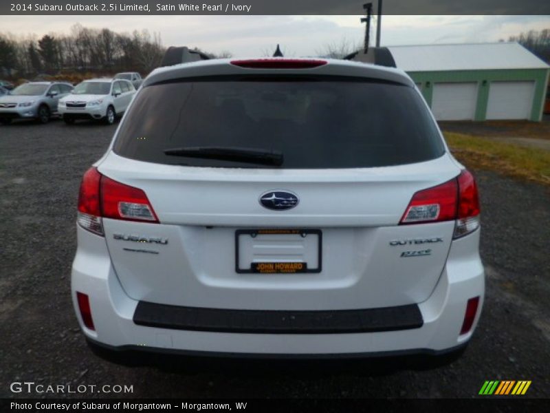 Satin White Pearl / Ivory 2014 Subaru Outback 2.5i Limited