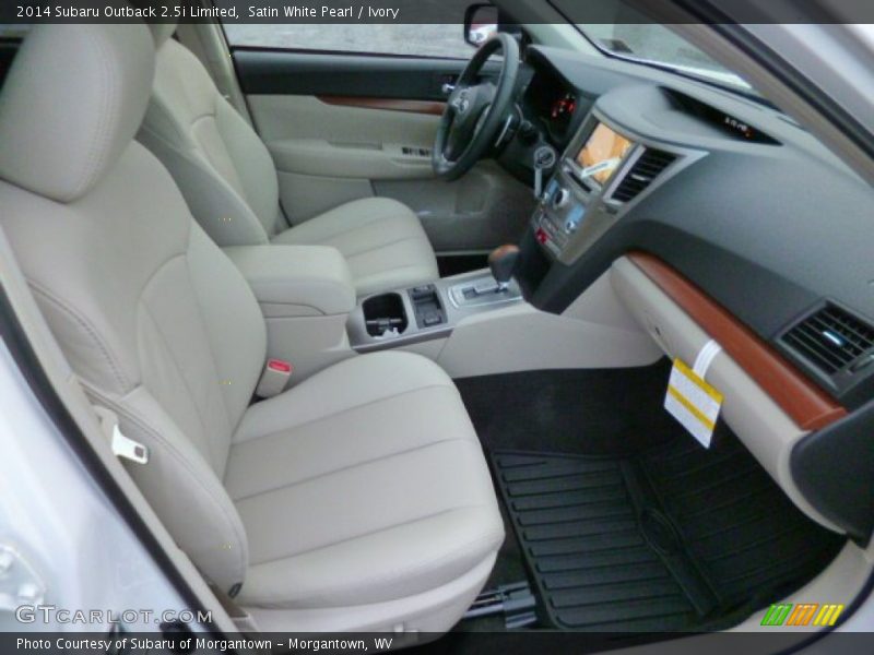 Satin White Pearl / Ivory 2014 Subaru Outback 2.5i Limited