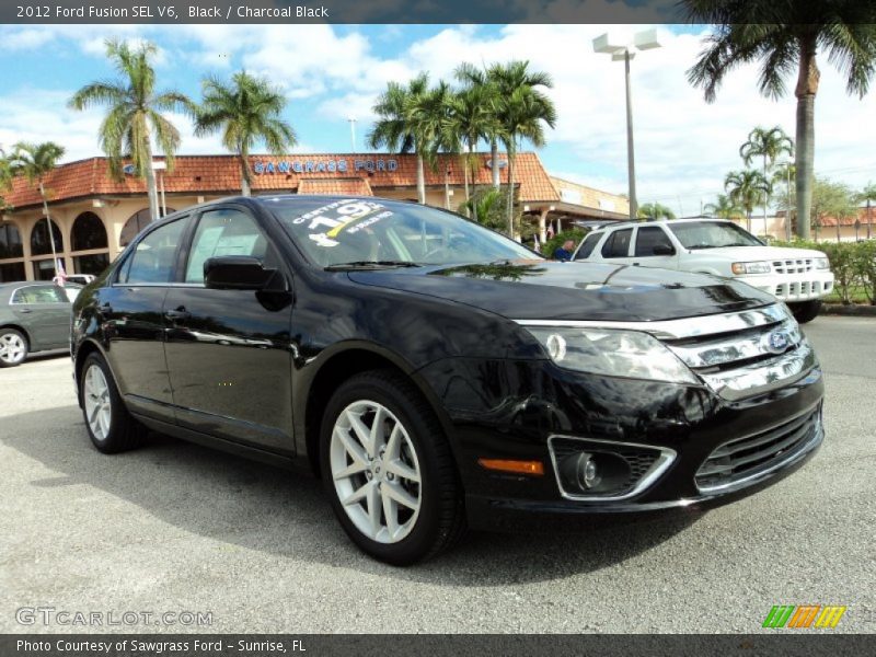 Black / Charcoal Black 2012 Ford Fusion SEL V6