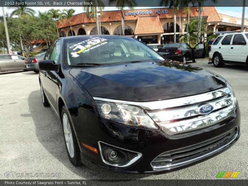 Black / Charcoal Black 2012 Ford Fusion SEL V6
