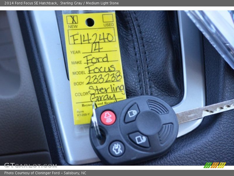 Sterling Gray / Medium Light Stone 2014 Ford Focus SE Hatchback