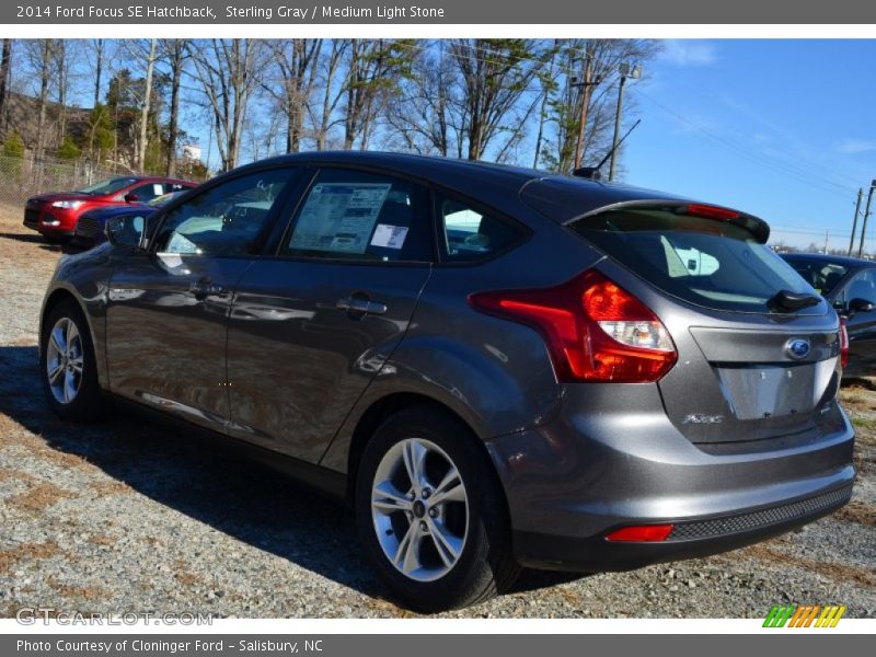 Sterling Gray / Medium Light Stone 2014 Ford Focus SE Hatchback