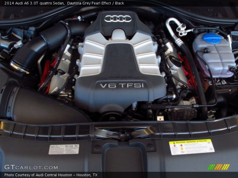 Daytona Grey Pearl Effect / Black 2014 Audi A6 3.0T quattro Sedan