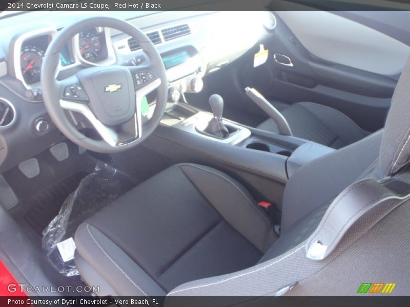 Red Hot / Black 2014 Chevrolet Camaro LS Coupe