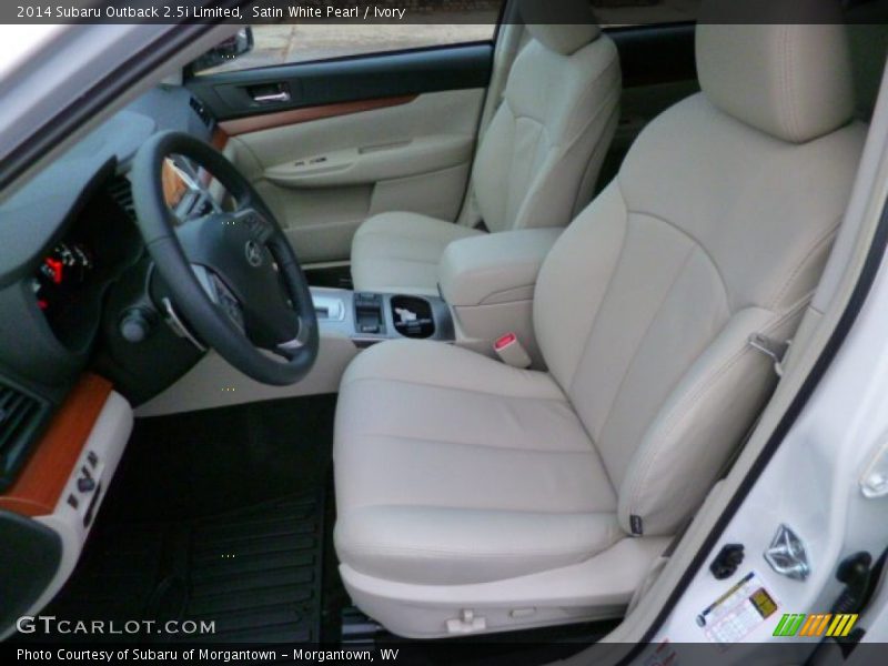 Satin White Pearl / Ivory 2014 Subaru Outback 2.5i Limited