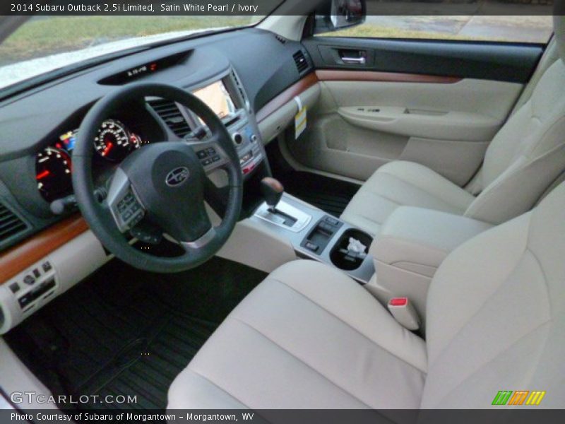 Satin White Pearl / Ivory 2014 Subaru Outback 2.5i Limited