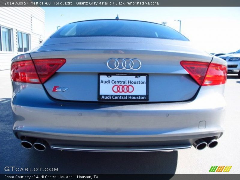 Quartz Gray Metallic / Black Perforated Valcona 2014 Audi S7 Prestige 4.0 TFSI quattro