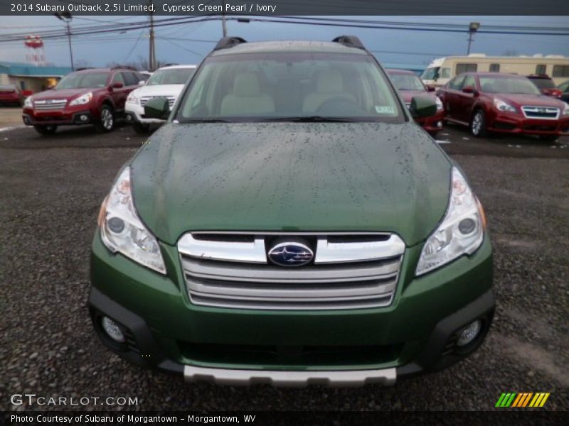 Cypress Green Pearl / Ivory 2014 Subaru Outback 2.5i Limited