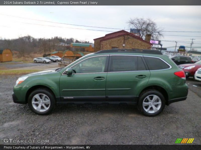 Cypress Green Pearl / Ivory 2014 Subaru Outback 2.5i Limited