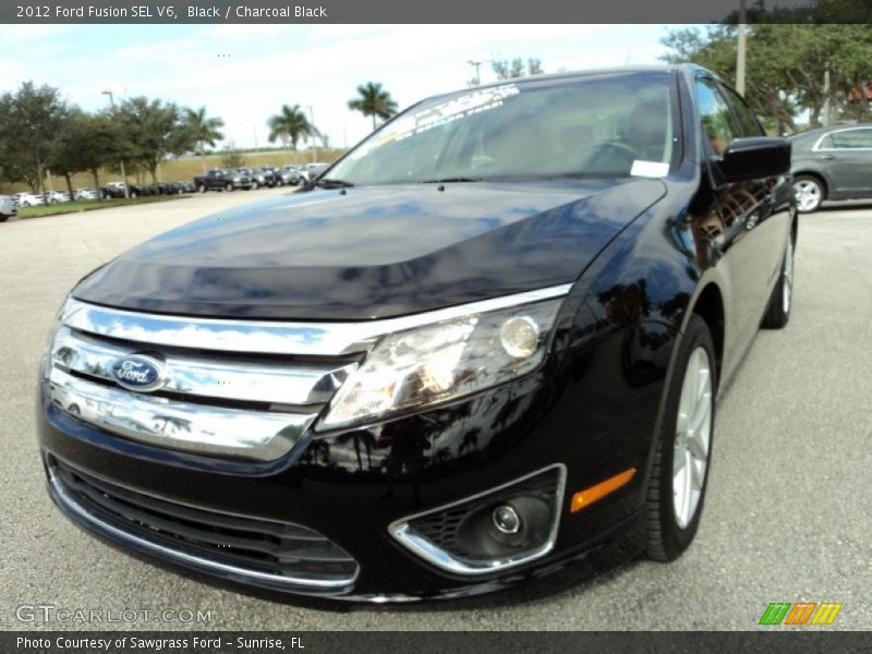 Black / Charcoal Black 2012 Ford Fusion SEL V6