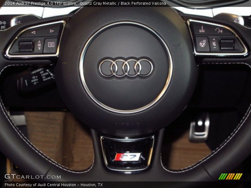 Quartz Gray Metallic / Black Perforated Valcona 2014 Audi S7 Prestige 4.0 TFSI quattro