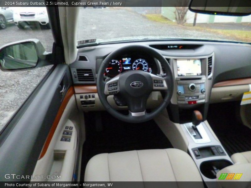Cypress Green Pearl / Ivory 2014 Subaru Outback 2.5i Limited