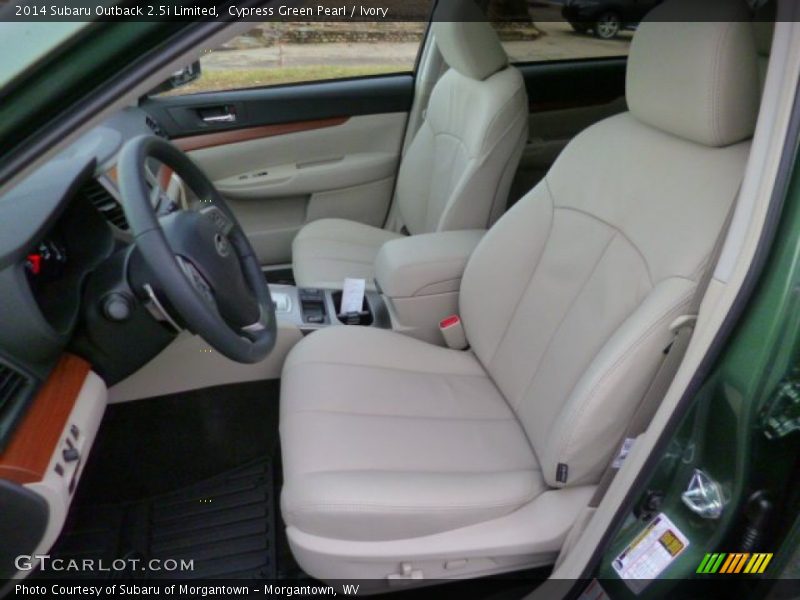 Cypress Green Pearl / Ivory 2014 Subaru Outback 2.5i Limited