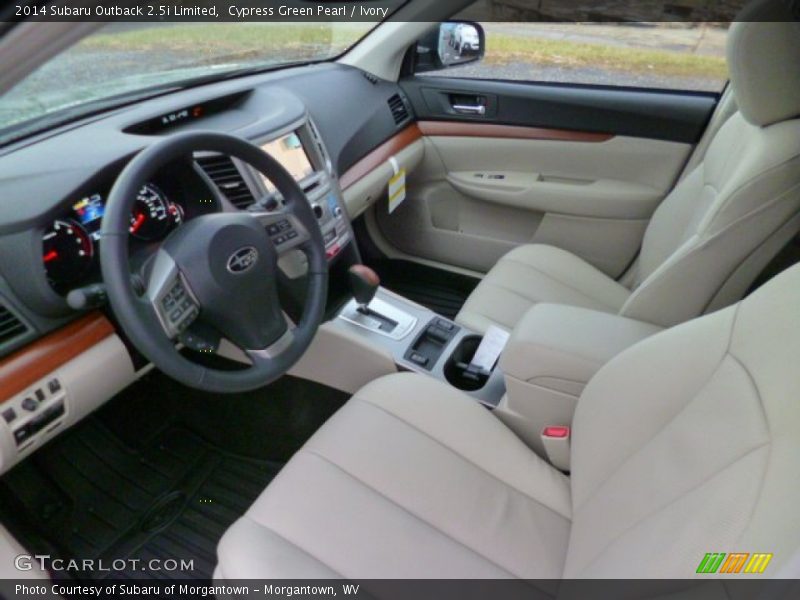 Cypress Green Pearl / Ivory 2014 Subaru Outback 2.5i Limited