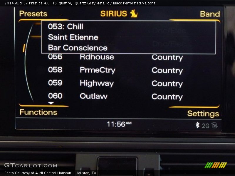 Quartz Gray Metallic / Black Perforated Valcona 2014 Audi S7 Prestige 4.0 TFSI quattro