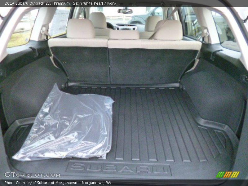 Satin White Pearl / Ivory 2014 Subaru Outback 2.5i Premium