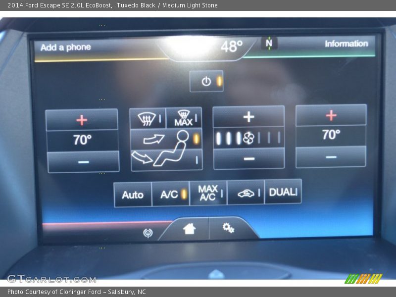 Tuxedo Black / Medium Light Stone 2014 Ford Escape SE 2.0L EcoBoost