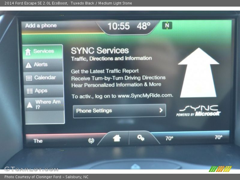 Tuxedo Black / Medium Light Stone 2014 Ford Escape SE 2.0L EcoBoost