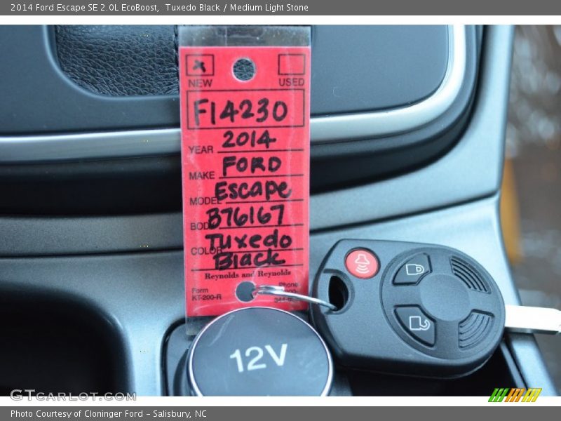 Tuxedo Black / Medium Light Stone 2014 Ford Escape SE 2.0L EcoBoost