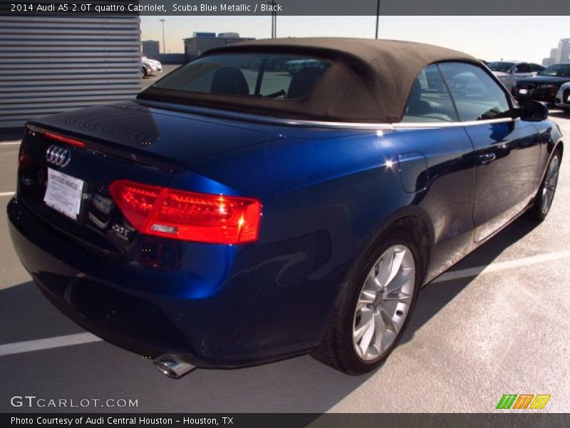 Scuba Blue Metallic / Black 2014 Audi A5 2.0T quattro Cabriolet