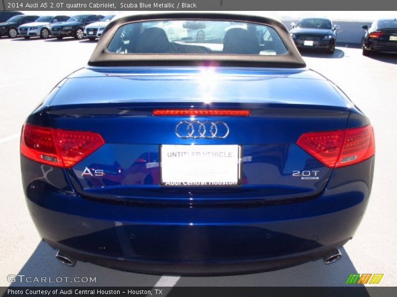 Scuba Blue Metallic / Black 2014 Audi A5 2.0T quattro Cabriolet