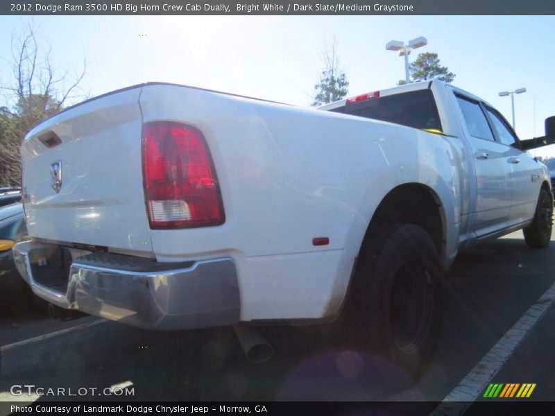 Bright White / Dark Slate/Medium Graystone 2012 Dodge Ram 3500 HD Big Horn Crew Cab Dually