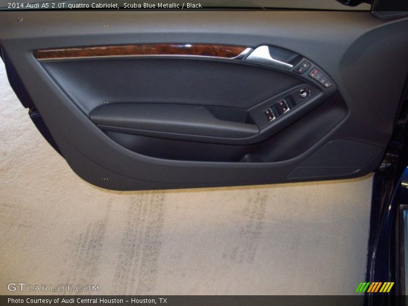 Scuba Blue Metallic / Black 2014 Audi A5 2.0T quattro Cabriolet